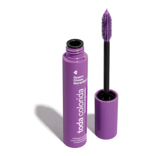 QDB Máscara de Pestanas e Sobrancelhas Toda Colorida Lavanda Expressão, 10g