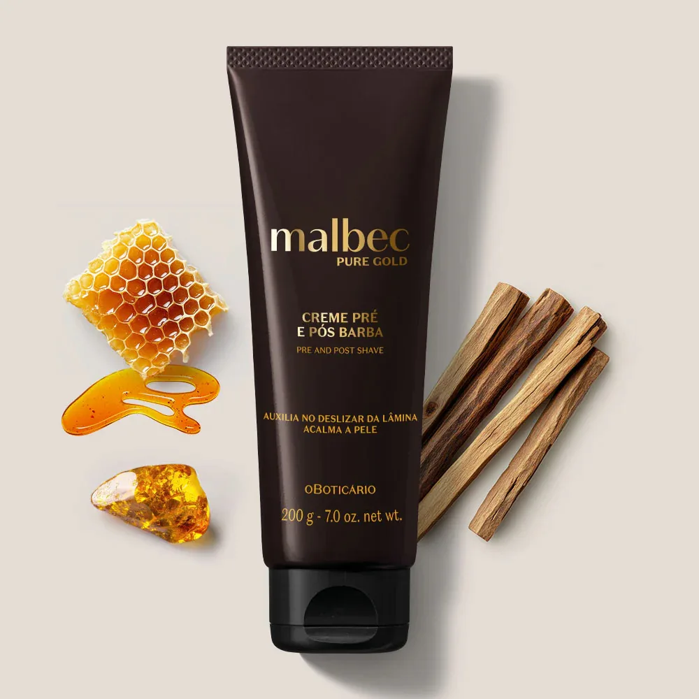creme-pre-e-posbarba-malbec-pure-gold-200g O Boticario Creme Pré e Pós-Barba Malbec Pure Gold 200g - Image 3