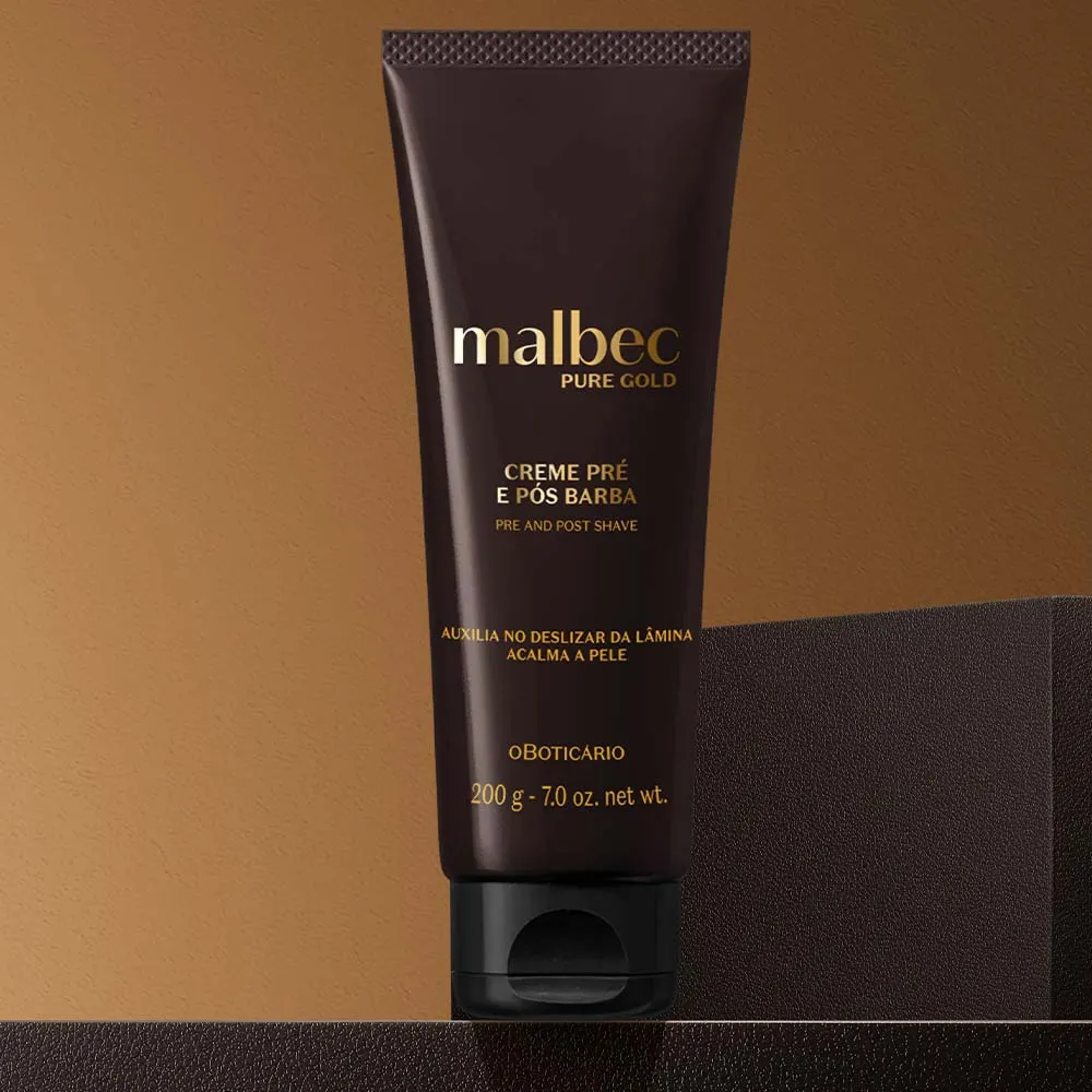 creme-pre-e-posbarba-malbec-pure-gold-imagem-apresentacao O Boticario Creme Pré e Pós-Barba Malbec Pure Gold 200g - Image 4