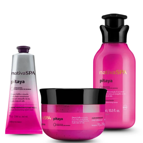 Kit Nativa SPA Pitaya o Boticário (3 Produtos)